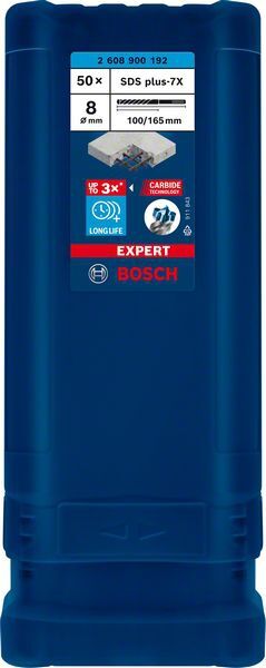 BOSCH Hammerbohrer EXPERT SDS-plus 7X 8x100x165mm VE 50