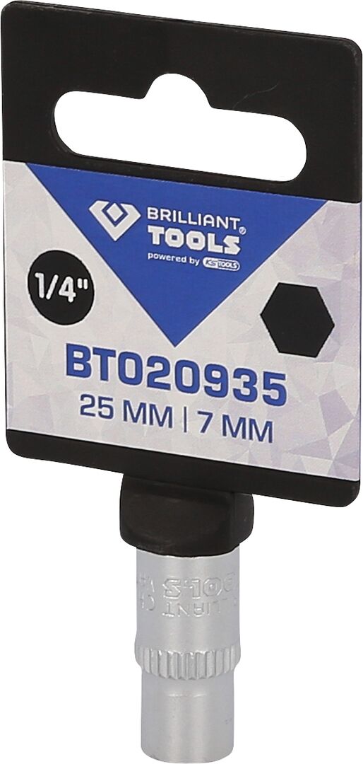 BRILLIANT TOOLS Steckschlüsseleinsatz 1/4" 7mm