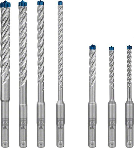 BOSCH SDS-plus Hammerbohrer Set 5/6/8x50 6/8/10/12x100mm 7-teilig