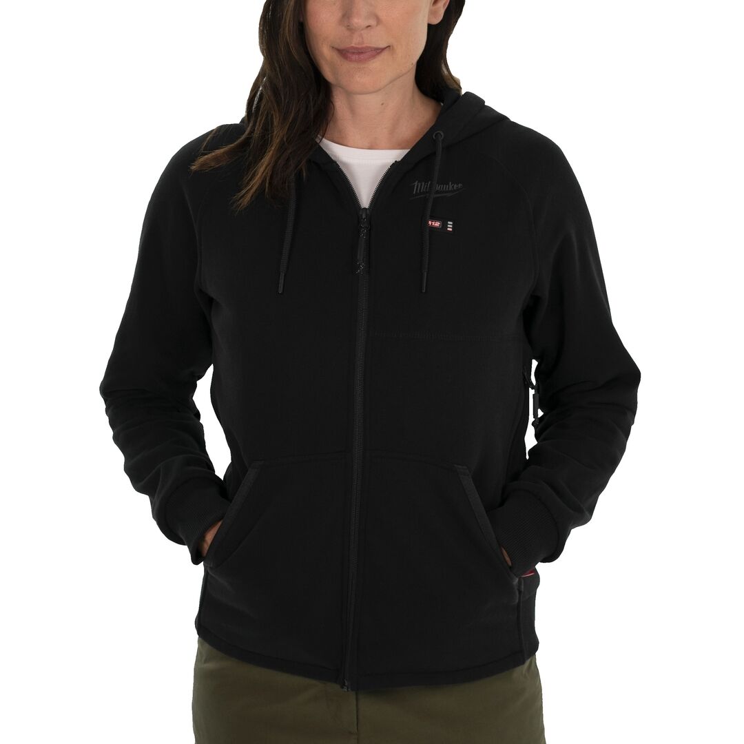 MILWAUKEE Akku-Thermo-Kapuzenpullover Damen M12HHLBL1-0 schwarz L