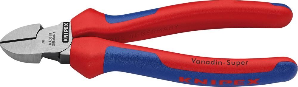 KNIPEX Seitenschneider 140mm Mehrkomponenten-Hülle schwarz atramentiert 70 02 140