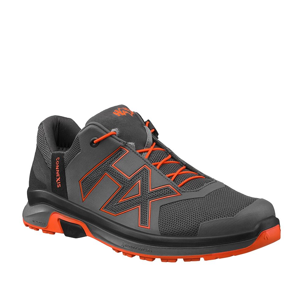 HAIX Halbschuhe CONNEXIS Go Gr. 40 UK 6,5 GTX low grey-orange