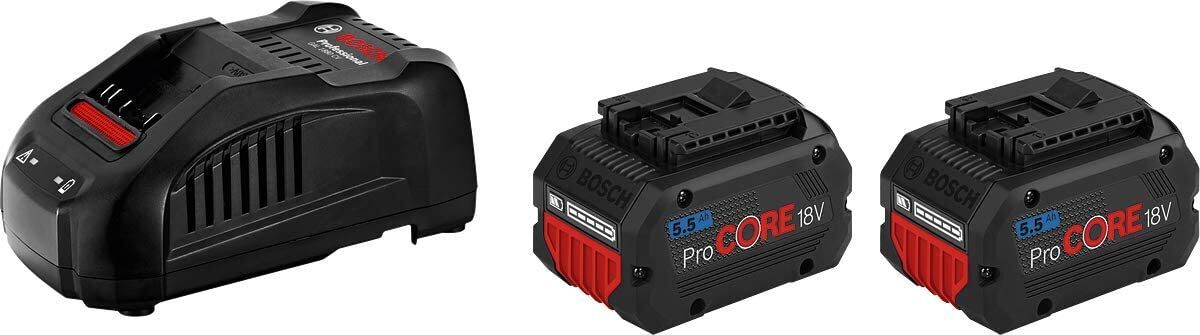 BOSCH Akku-Starter-Set 18V 2x ProCore 5,5Ah Ladegerät