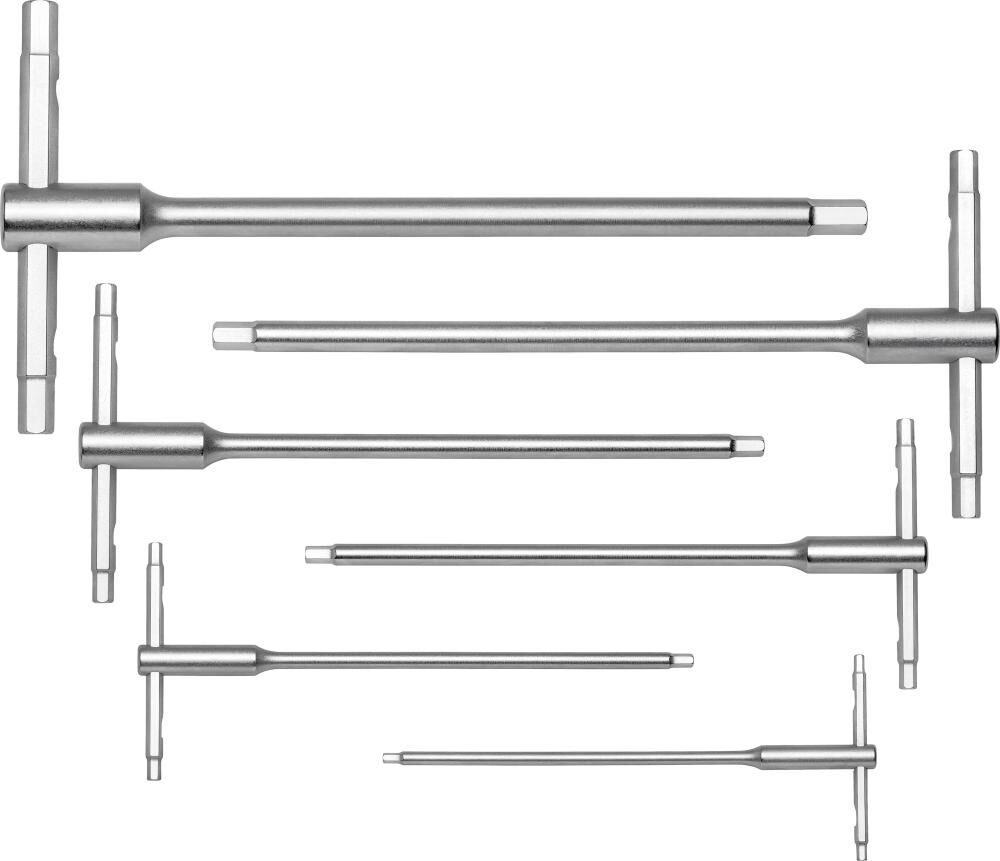 PB SWISS TOOLS T-Griff-Schraubendreher Set 2,5-6mm 5-teilig mit Gleitgriff