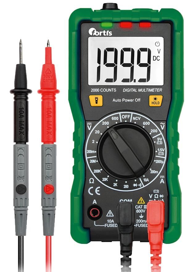 FORTIS Digital-Multimeter 0,1mV-600V