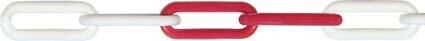Kunststoffkette 6mm x 50m rot/weiss