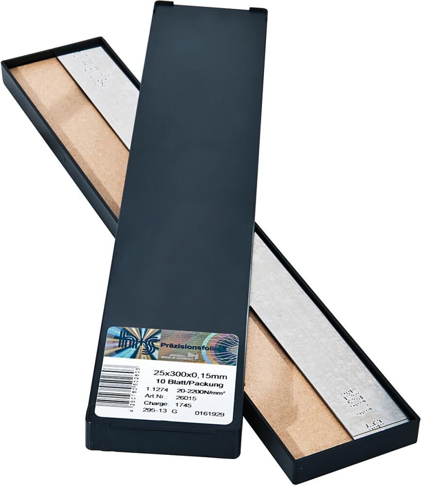 Metallfolien Sort. 50mm P0,01-1,00mm