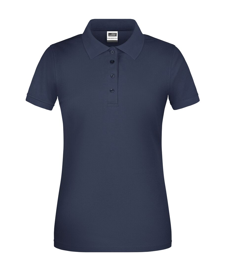 JAMES & NICHOLSON Polo Shirt Damen Gr. M BIO Workwear navy