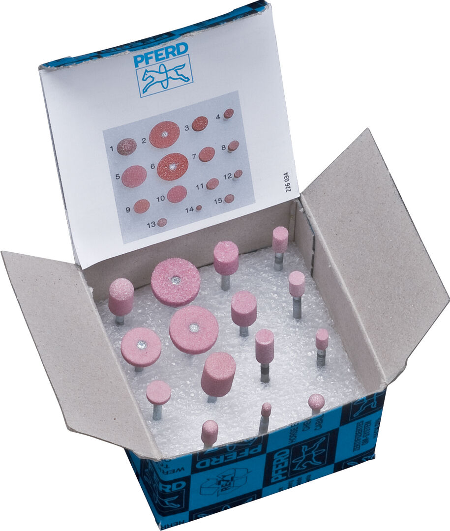 PFERD Schleifstift-Set EK fein 3mm Schaft Rüggeberg