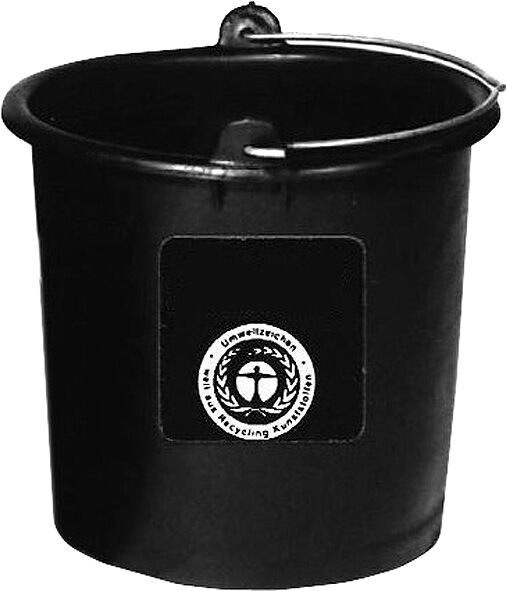 FORMAT Baueimer mit Knopfbügel 20L schwarz L-Skala