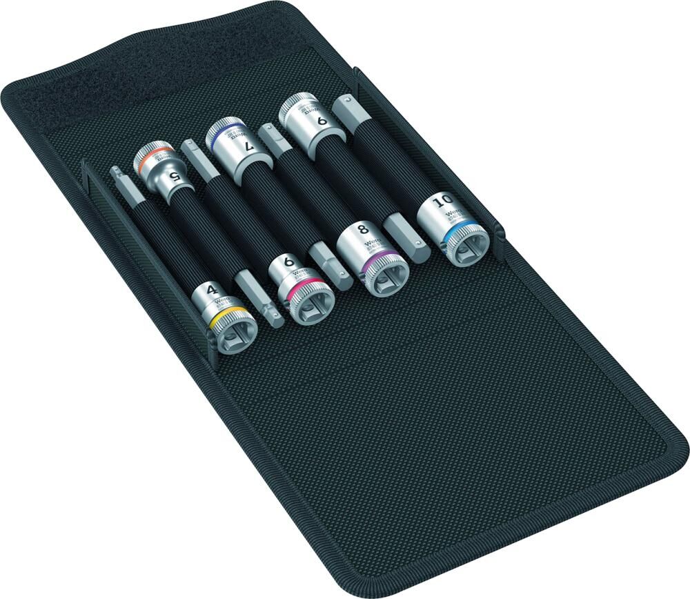 WERA Schraubendrehereinsatz Set 3/8" Innensechskant Haltefunktion