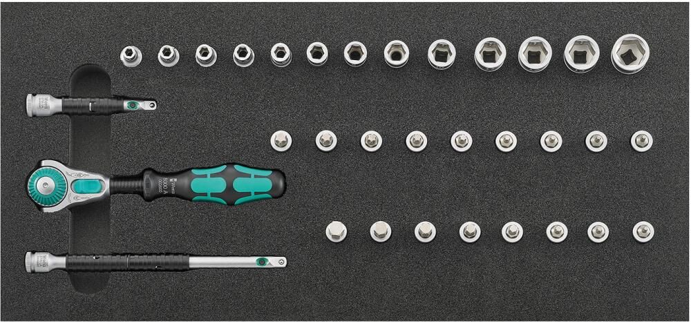 WERA Werkzeugmodul 1/3 Steckschl. 1/4" ,Zyklop & Haltefunktion