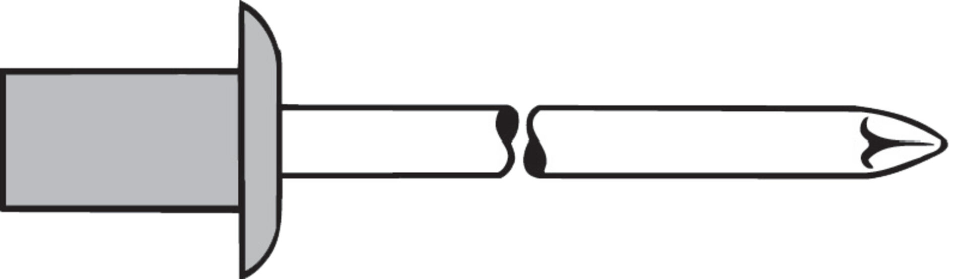 GESIPA Blindniet CAP AL/VA STAND Flachrundkopf 3,2x6,5mm