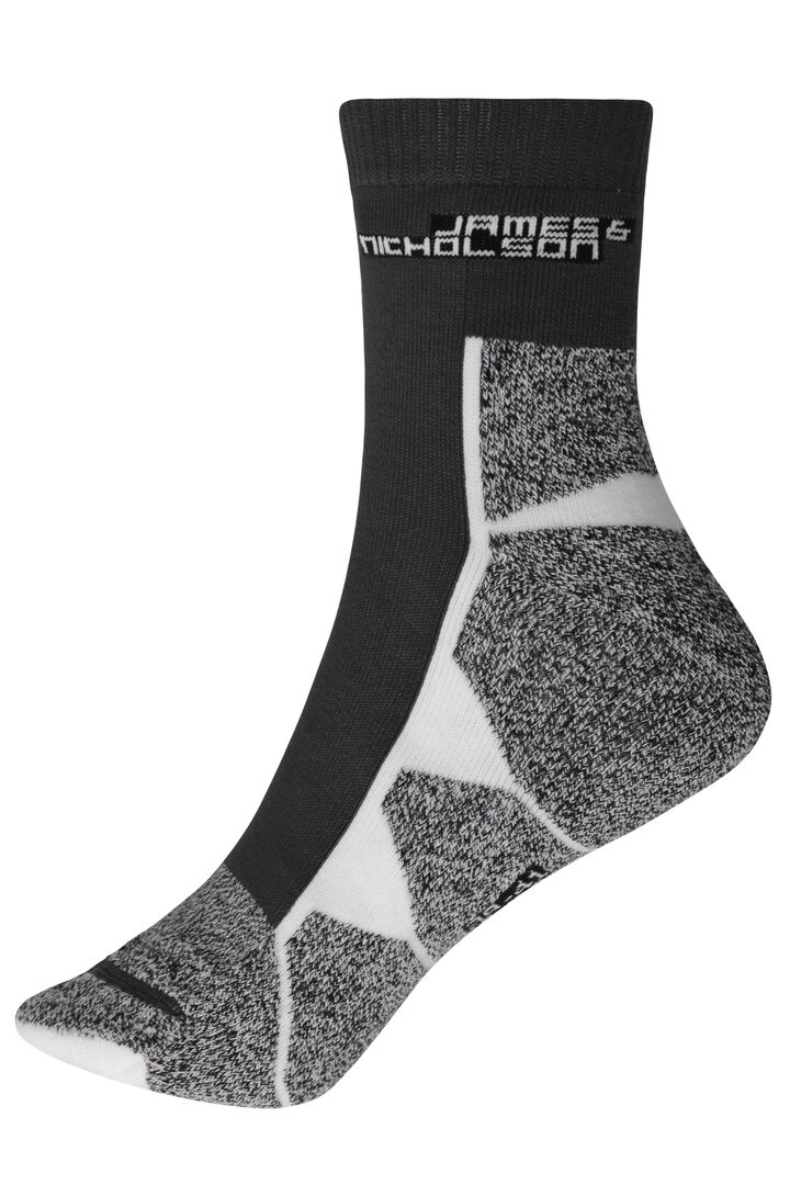 JAMES & NICHOLSON Sportsocken Gr. 42-44 black/white JN215
