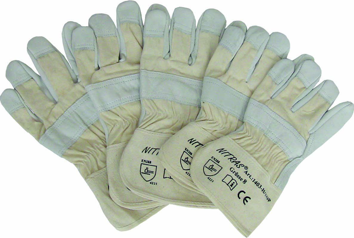 NITRAS Rindvollleder-Handschuh Ranger Gr. 12