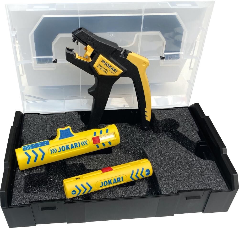 JOKARI Kabelverarbeitungsset Super 4 Pro Coaxi No. 1 SECURA No. 15 3-teilig