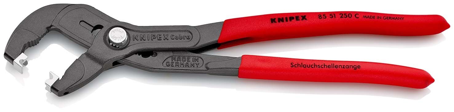 KNIPEX Schlauchschellenzange 250mm für Click-Schellen Kunststoff atramentiert 85 51 250 C