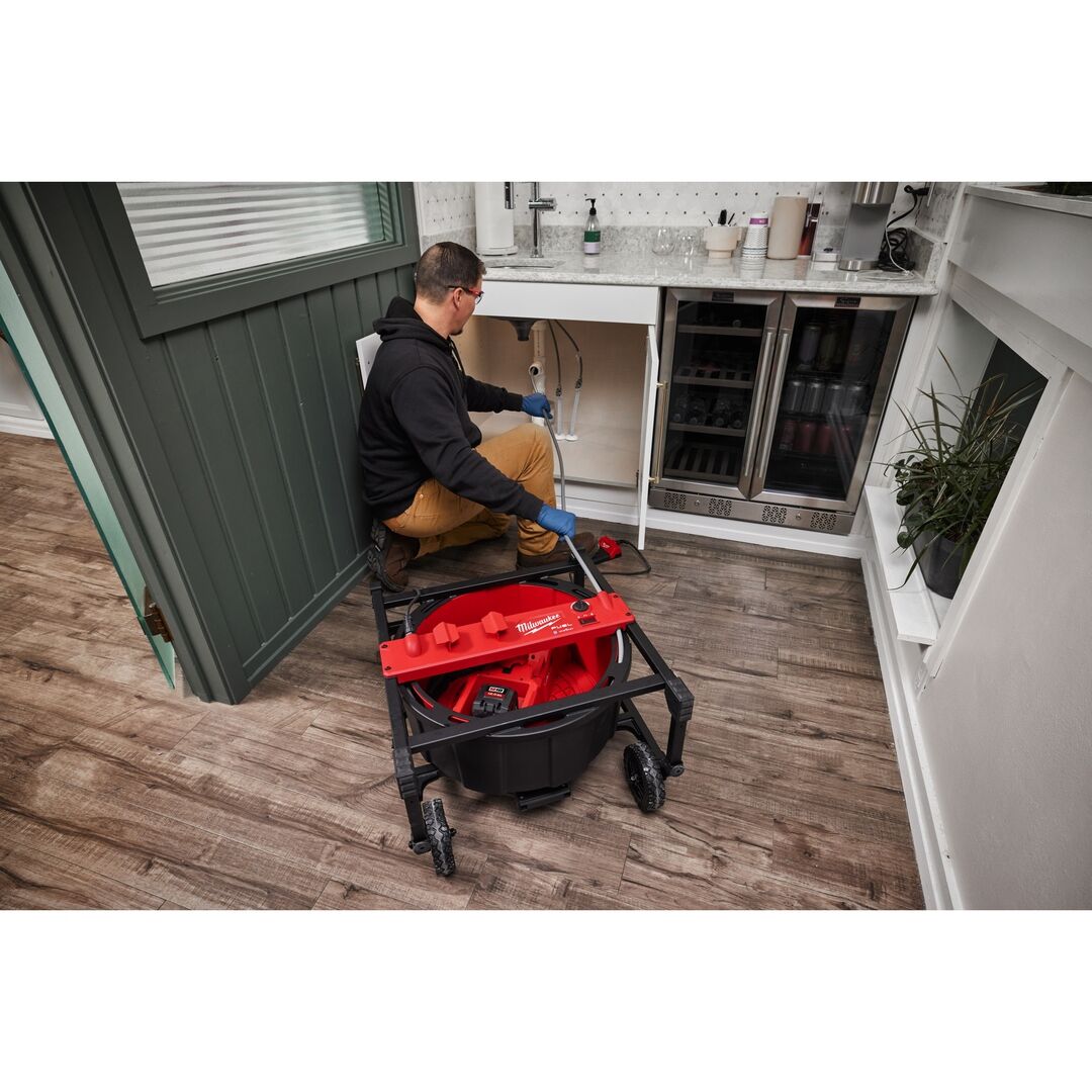 MILWAUKEE Akku-Rohrreiniger M18 HSFSM-0 ohne Akku & Ladegerät mit flexibler Welle