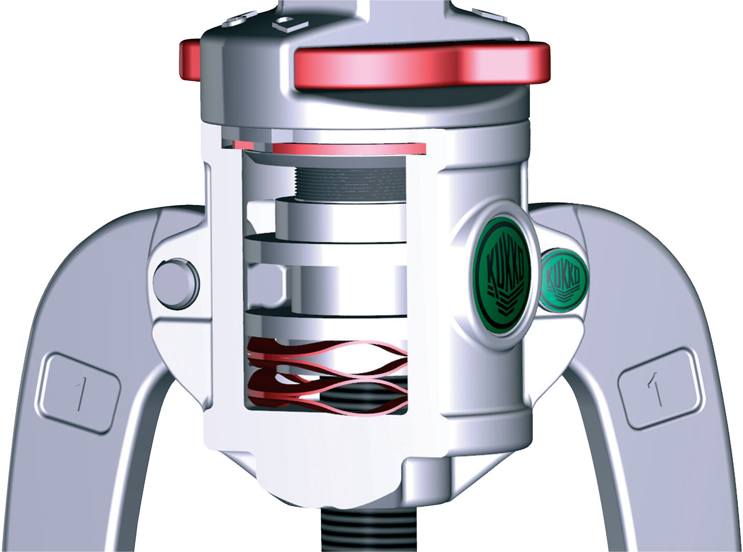 KUKKO 3-armiger Kombi-Abzieher mit Sperrmechanismus