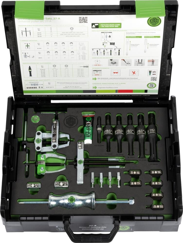 KUKKO Abzieher Set Universal 8-40mm Systemkoffer