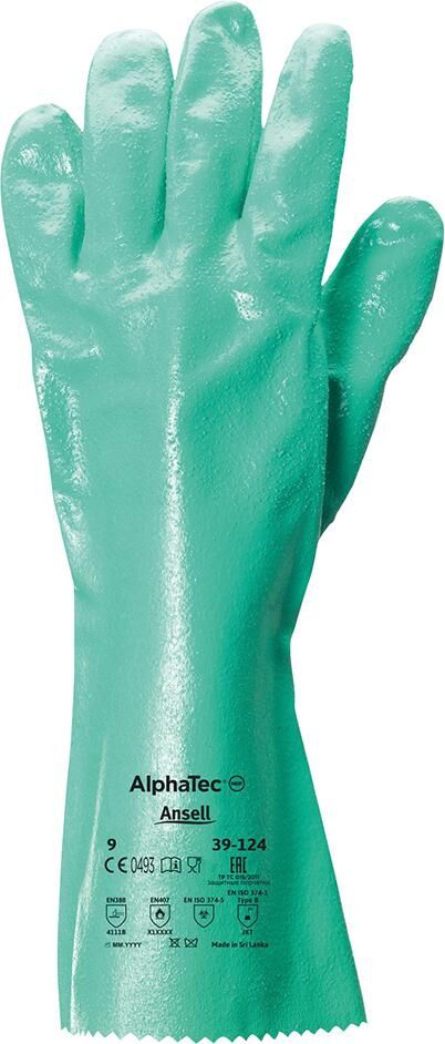 SCHUTZHANDSCHUH SOL KNIT 39-124,RAU,350MM,GR.10