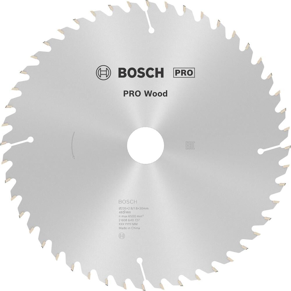 BOSCH Kreissägeblatt 235x30/25 48WZ OPTILINE SB 2,8