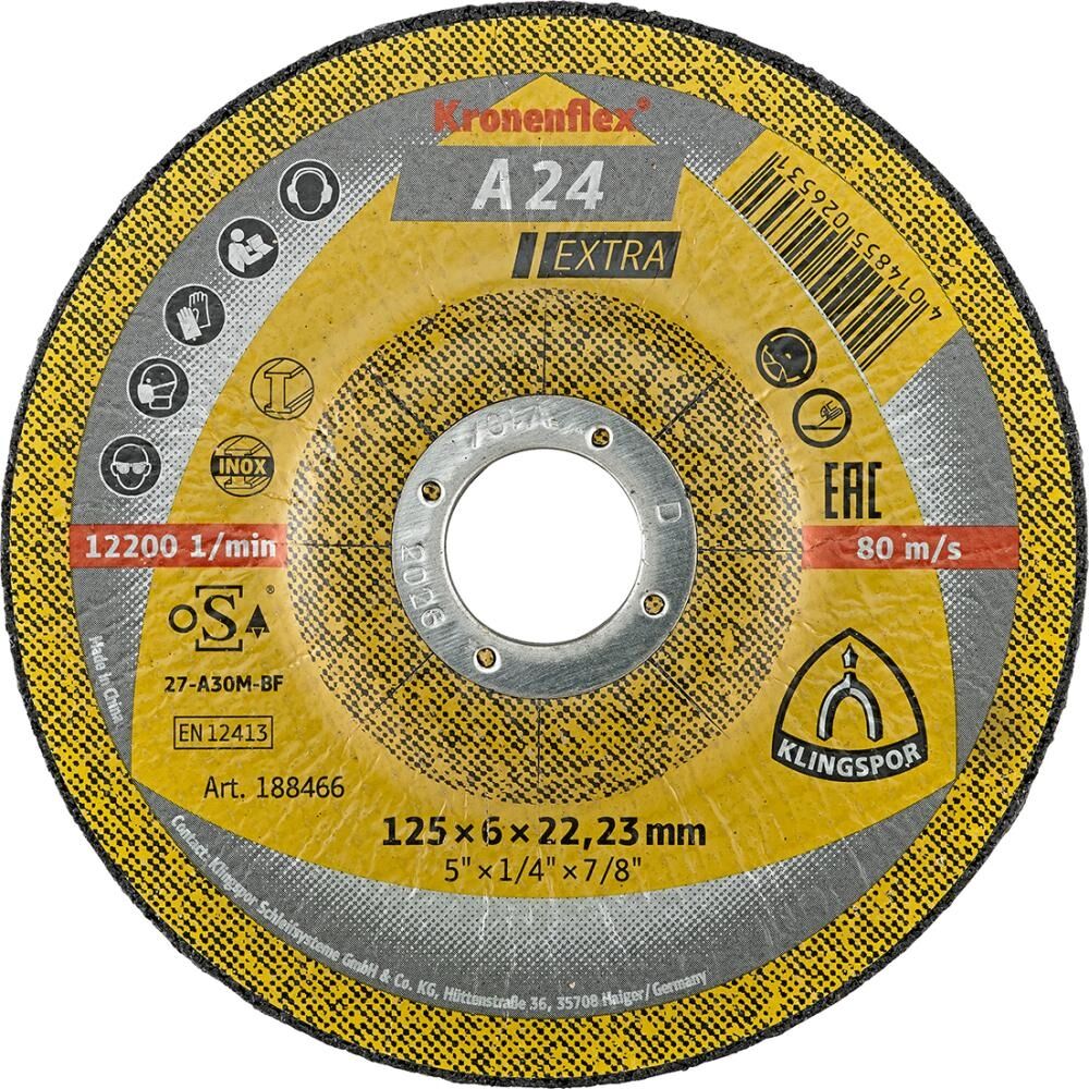 KLINGSPOR Schruppscheibe A24 Extra 115x6mm