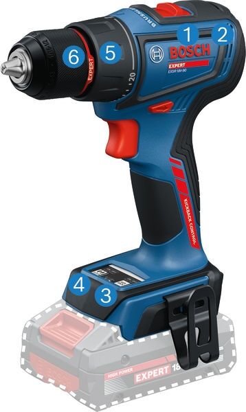 BOSCH EXPERT Akku-Bohrschrauber EXSR18V-90, 3x18V/4,0 Ah, Ladegerät