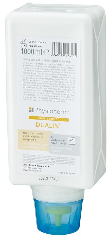PHYSIODERM Hautschutzcreme Dualin 1000ml Varioflasche