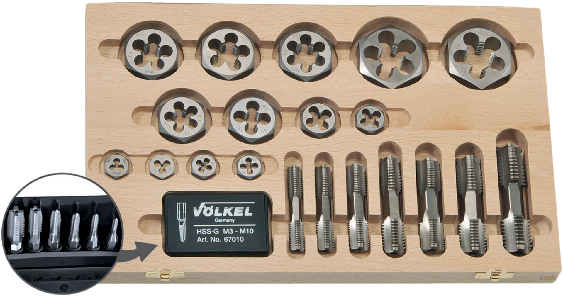 VÖLKEL Gewindebohrer doppels. M20