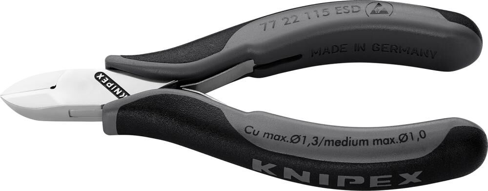 KNIPEX Elektronik-Seitenschneider 115mm 77 22 115 ESD