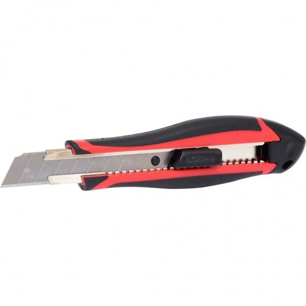 KS TOOLS Cuttermesser 18mm Zwei Komponenten mit Stahlführung