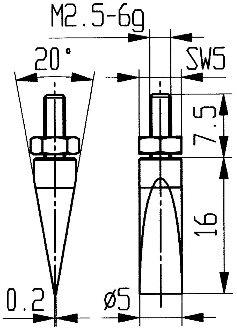 KÄFER Messeinsatz Stahl Abb.11/20,0mm