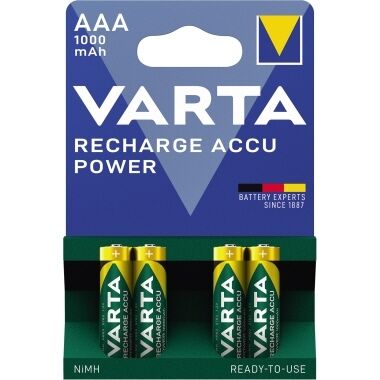 VARTA Akku Professionlal Micro AAA 1.000mAh 4 Stück 5703301404