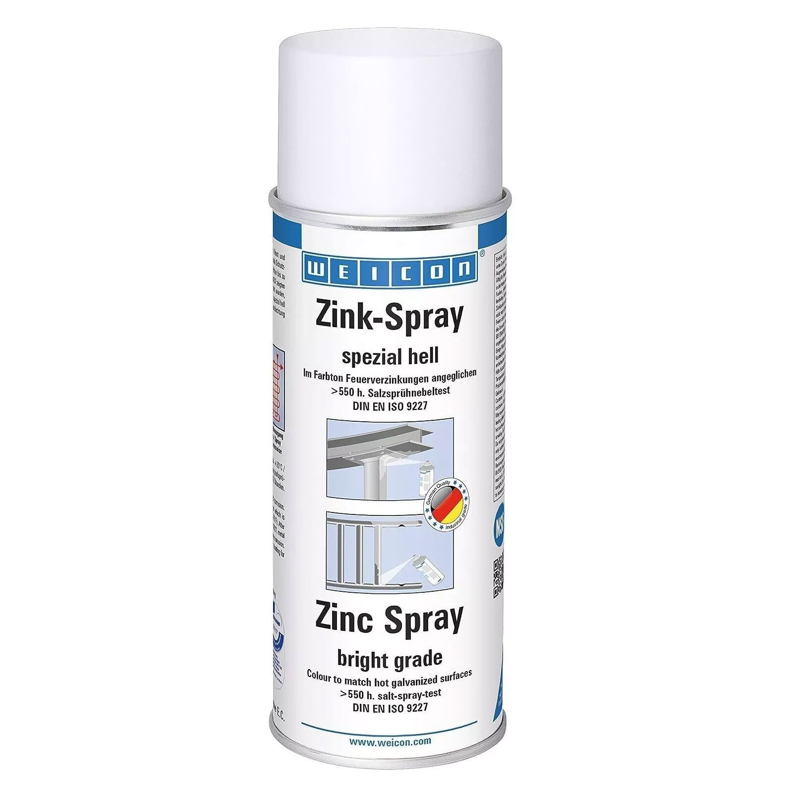 WEICON Zink-Spray Farbton: Zink grau 400ml. Spraydose