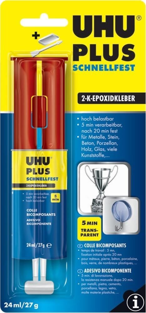 UHU UHU-plus schnellfest 2K-Spritze 27g 45725 4026700457254