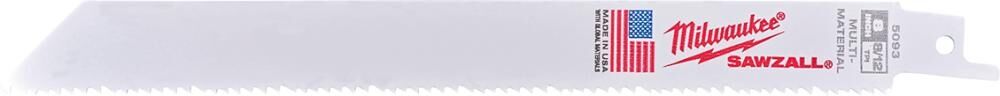 MILWAUKEE Säbelsägeblatt General Purpose 200x3,2/2,1mm VE 500
