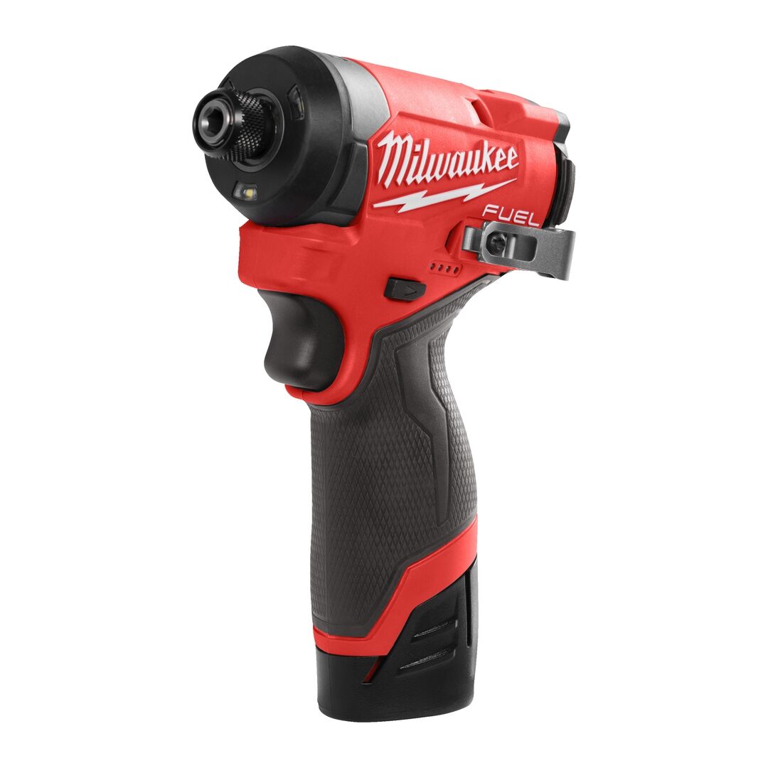 MILWAUKEE Akku-Schlagschrauber 1/4" Hex M12FID2-202X 2x12V/2,0Ah Ladegerät
