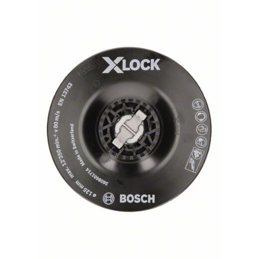 BOSCH Stützteller 125mm soft X-LOCK