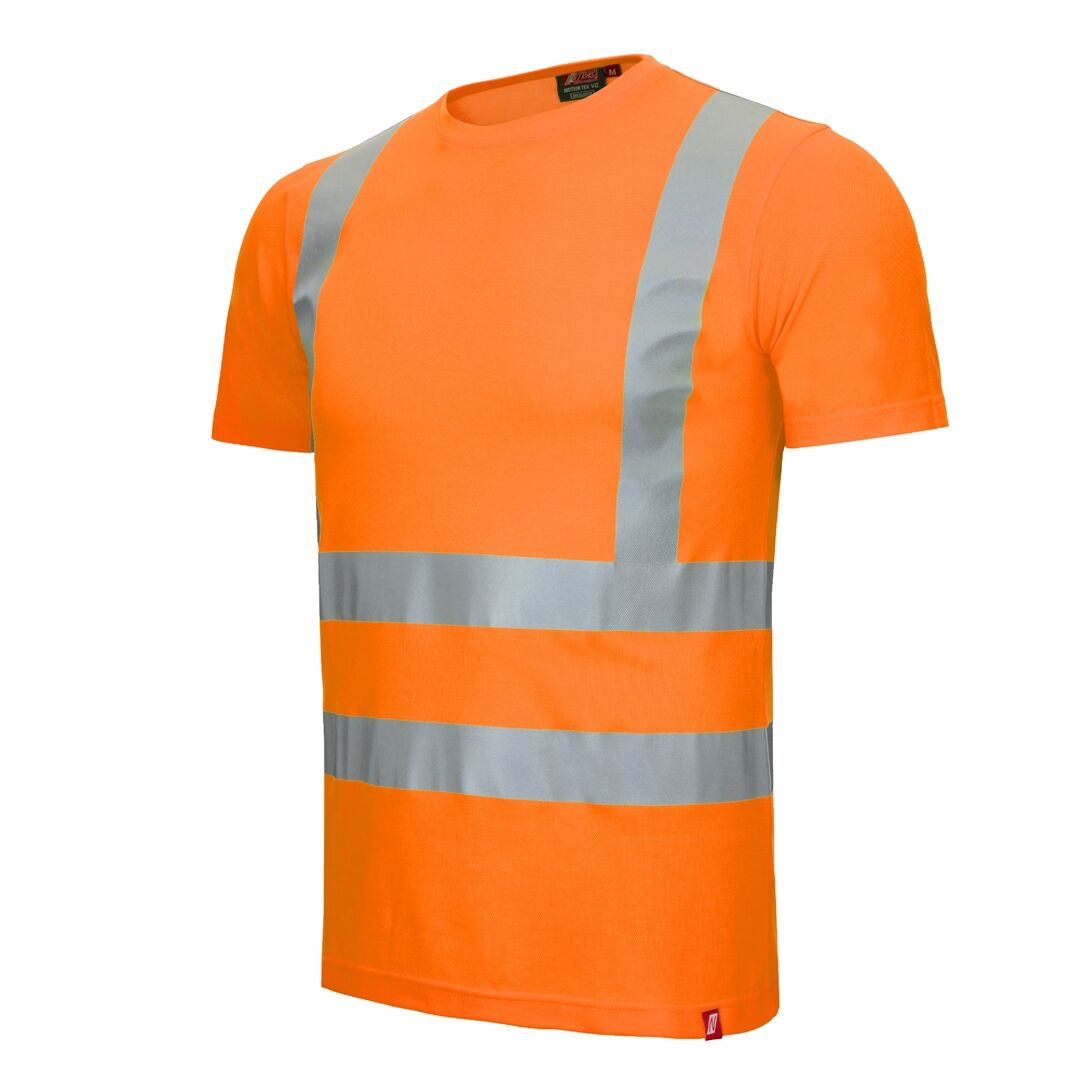 NITRAS Warnschutz-T-Shirt MOTION TEX VIZ Kl. 2 Gr. S hi-vis orange 7008