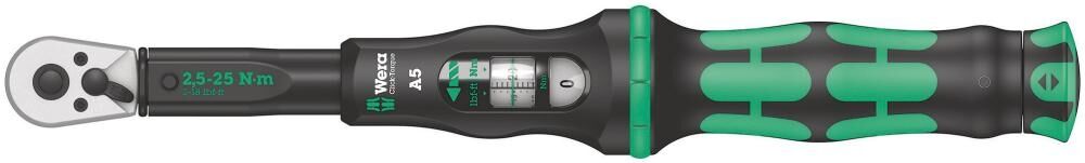 WERA Drehmomentschlüssel 1/4" Click-Torque A5 2,5-25 Nm