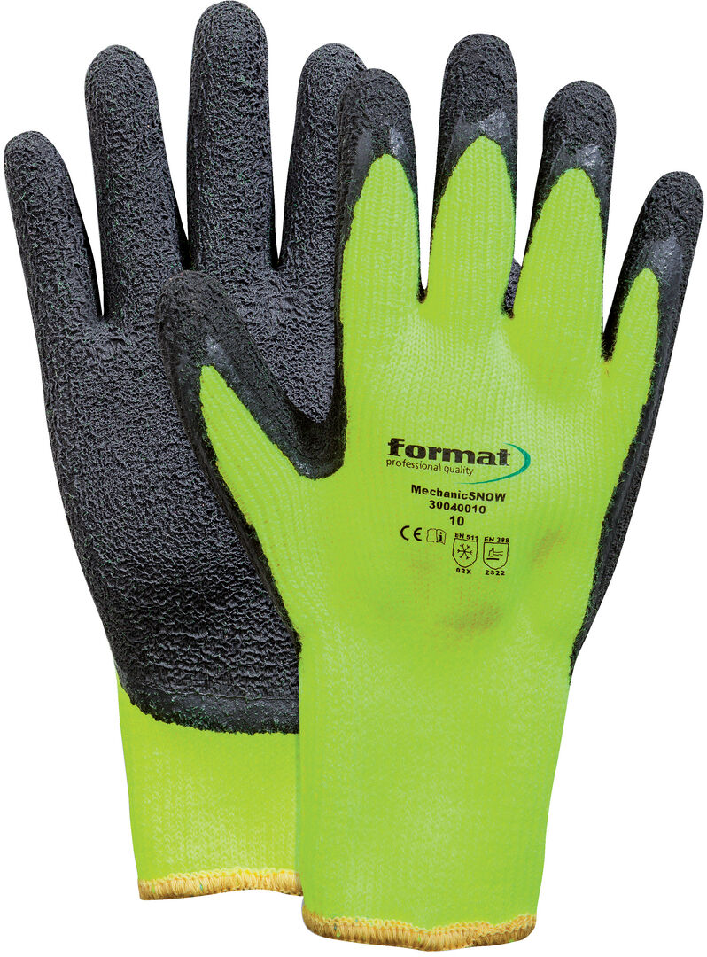 FORMAT Strickhandschuhe Mechanic SNOW Gr. 10