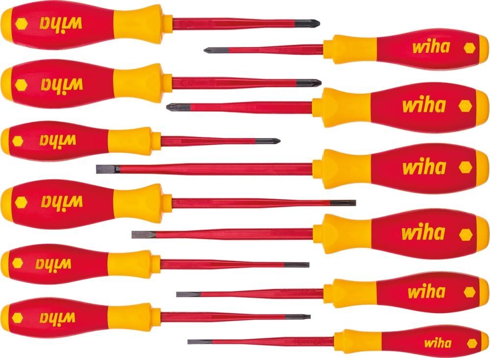 WIHA Schraubendreher Set VDE slimFix12-teilig