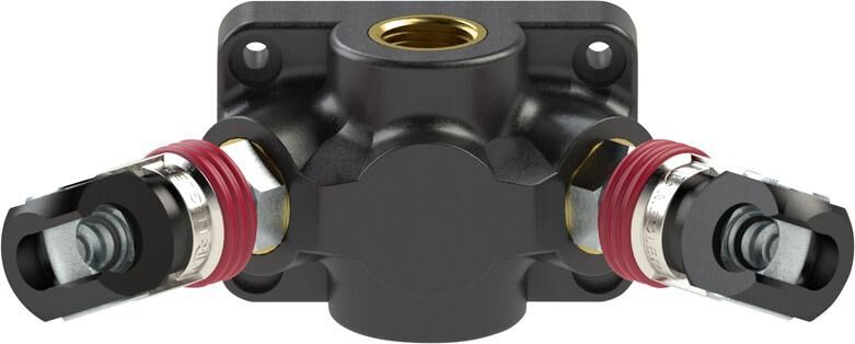 RIEGLER Endverteilerdose Kunststoff 1xG1/2i 2xSchwKuppl 7,2