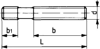 FORMAT Stiftschraube M20x80mm DIN6379