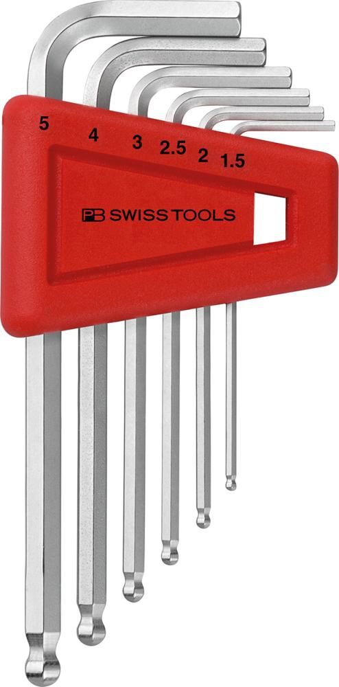 PB SWISS TOOLS Tools Winkelschraubendrehersatz im Kunststoffhalter 6-tlg. 1,5-5mm