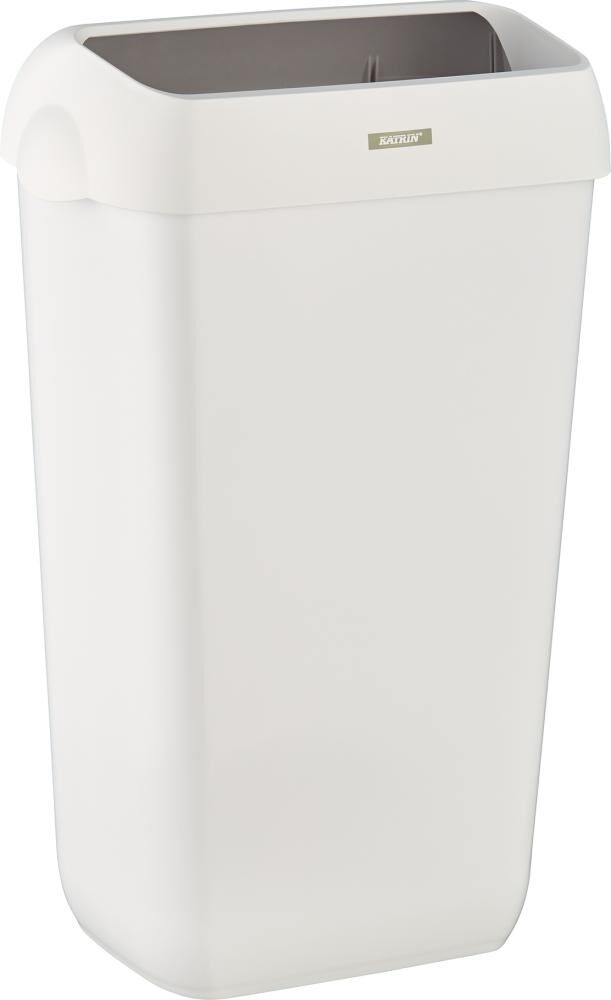 KATRIN Abfalleimer 25L mit Deckel weiss