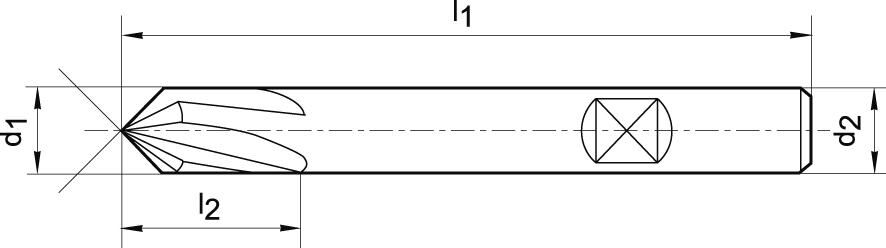 FORMAT Entgratfräser NC 6,0mm 120Grad DIN6527 VHM