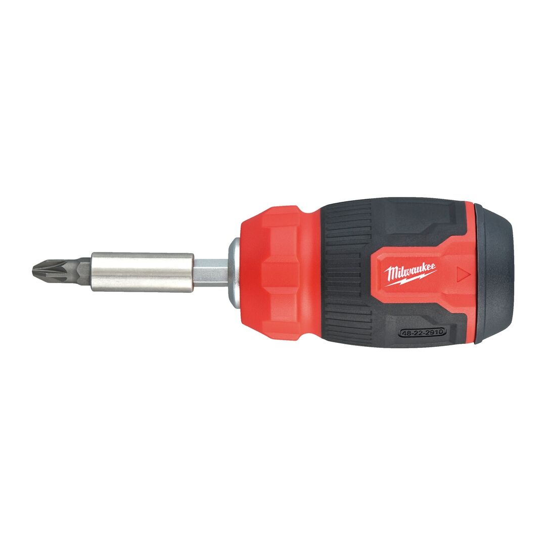 MILWAUKEE Schraubendreher Multi-Bit Stubby 8 in 1 inkl. 7 Bits PH/PZ/TX/SL