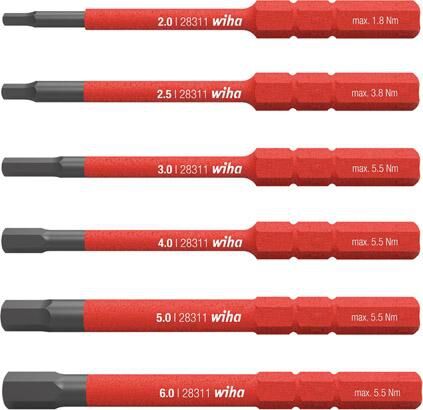 WIHA 2831B608 slimBit electric 6tlg. 6kant